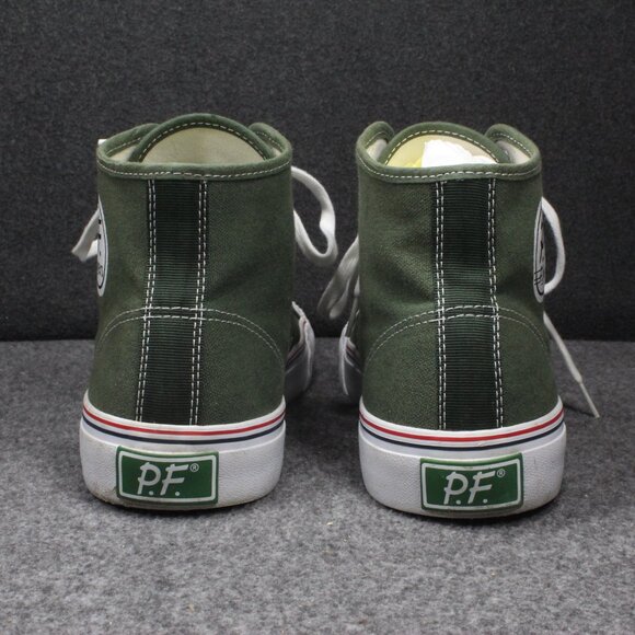 PF Flyers Center Hi Top Sneakers Forest Green Shoes Retro Vintage Mens Size 11 - Picture 4 of 12
